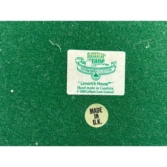 Lilliput Lane Limerick House 1989 Irish Collection Cottage w Box & Deed - Picture 11 of 14